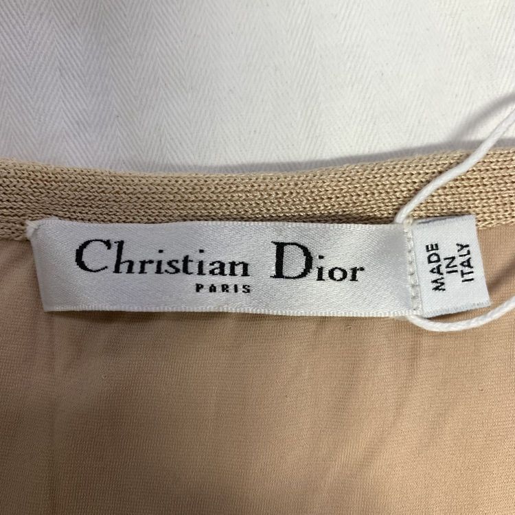Dior Christian Dior Nude Ribbed Knit Midi Dress FR 40 Size M / US 6-8 / IT 42-44 - 3 Thumbnail