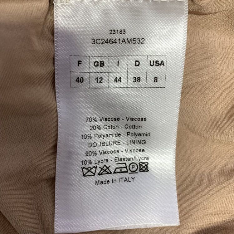 Dior Christian Dior Nude Ribbed Knit Midi Dress FR 40 Size M / US 6-8 / IT 42-44 - 4 Thumbnail