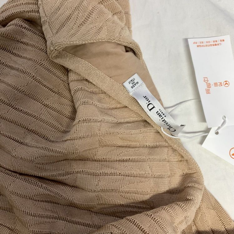 Dior Christian Dior Nude Ribbed Knit Midi Dress FR 40 Size M / US 6-8 / IT 42-44 - 7 Thumbnail