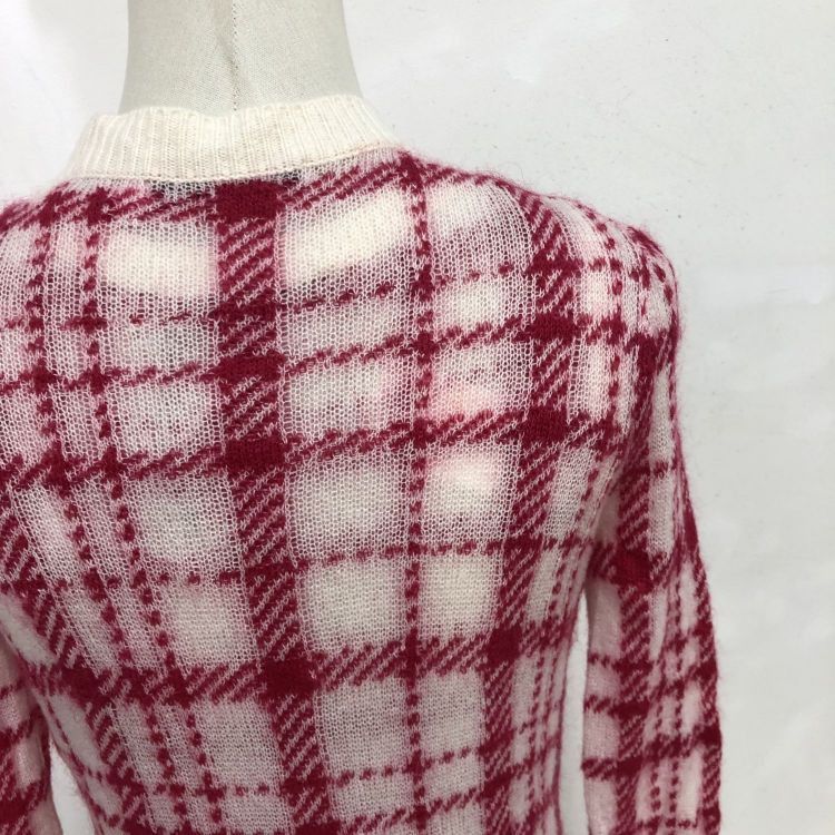 Dior Dior Plaid Mohair Blend Cardigan Size FR 36 Size XS / US 0-2 / IT 36-38 - 8 Thumbnail