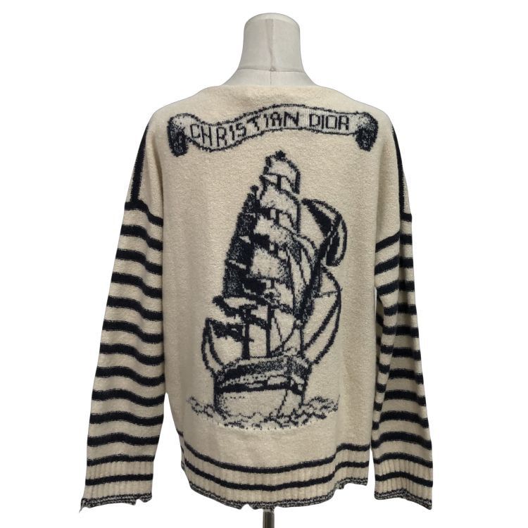 Dior Christian Dior Striped Sailor Motif Sweater Size 36 Size XS / US 0-2 / IT 36-38 - 2 Thumbnail