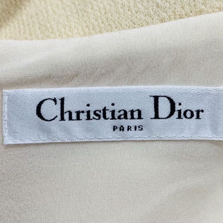 Dior Christian Dior Beige Wool Mini Dress 38 Size S / US 4 / IT 40 - 3 Thumbnail