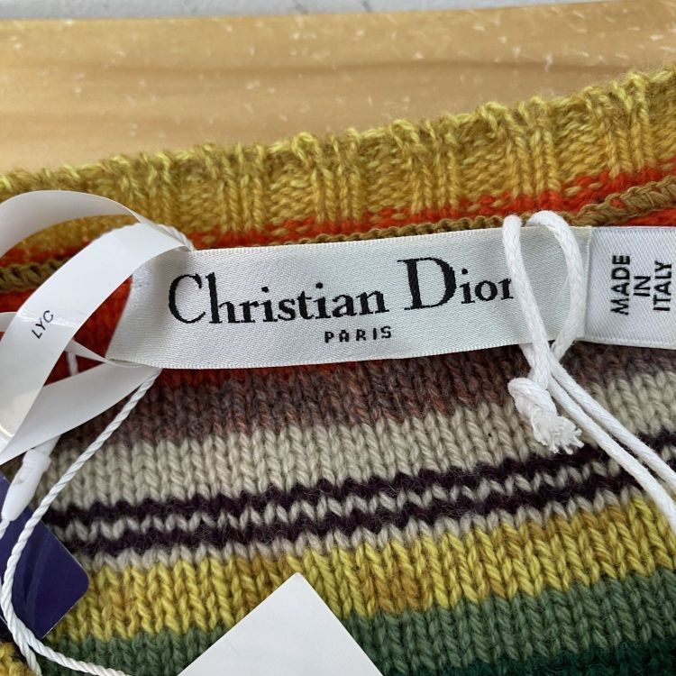 Dior Christian Dior Striped Cashmere Sweater Size 36 Size XS / US 0-2 / IT 36-38 - 3 Thumbnail
