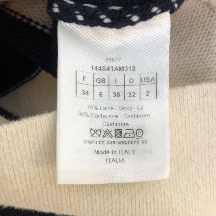 Dior Christian Dior Striped Logo Knit Sweater Size 34 Size XS / US 0-2 / IT 36-38 - 4 Thumbnail