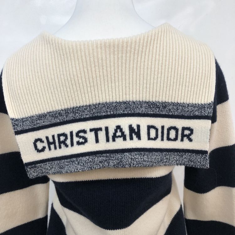 Dior Christian Dior Striped Logo Knit Sweater Size 34 Size XS / US 0-2 / IT 36-38 - 10 Thumbnail