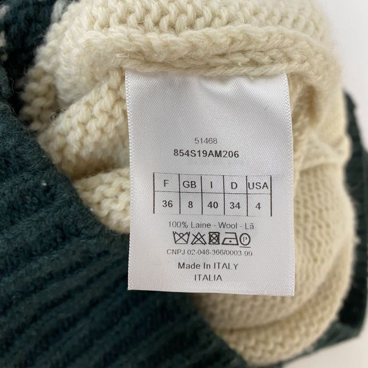 Dior Dior C'est Non Graphic Wool Sweater Size 36 Size XS / US 0-2 / IT 36-38 - 4 Thumbnail