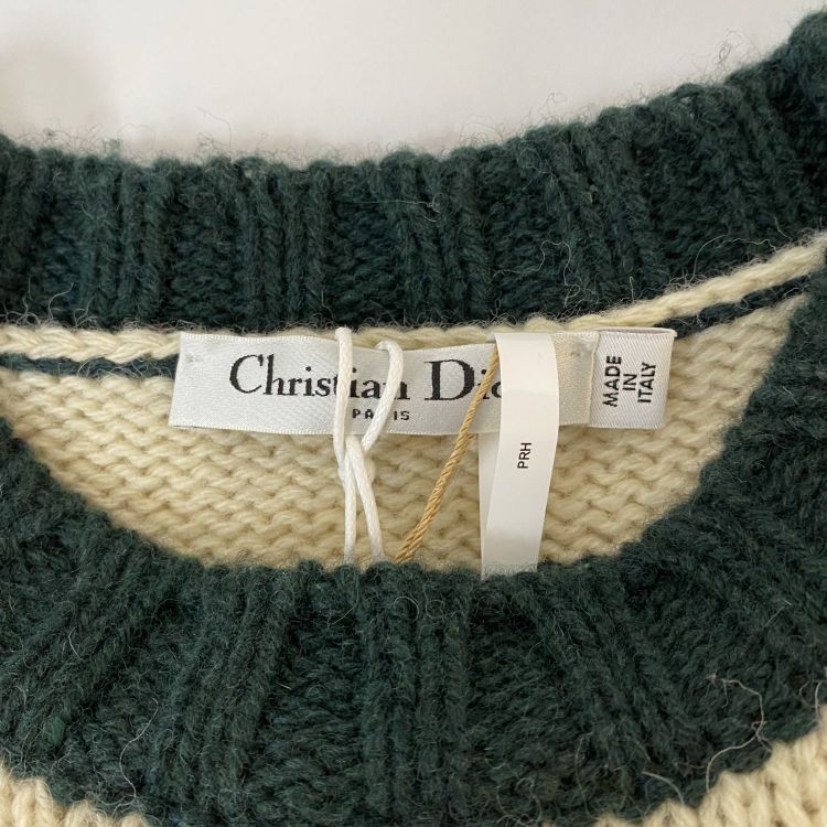 Dior Dior C'est Non Graphic Wool Sweater Size 36 Size XS / US 0-2 / IT 36-38 - 3 Thumbnail