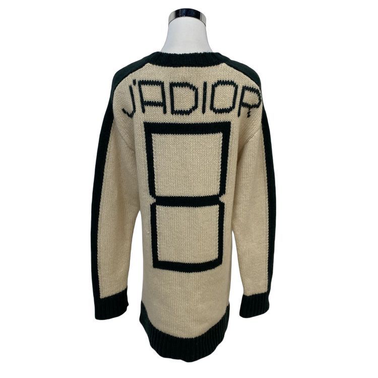 Dior Dior C'est Non Graphic Wool Sweater Size 36 Size XS / US 0-2 / IT 36-38 - 2 Thumbnail