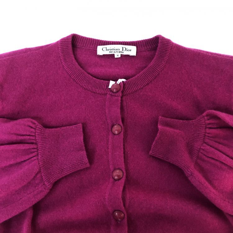 Dior Christian Dior Pink Wool Cardigan Size M Size M / US 6-8 / IT 42-44 - 8 Thumbnail