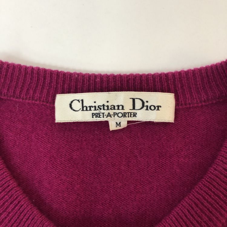 Dior Christian Dior Pink Wool Cardigan Size M Size M / US 6-8 / IT 42-44 - 3 Thumbnail