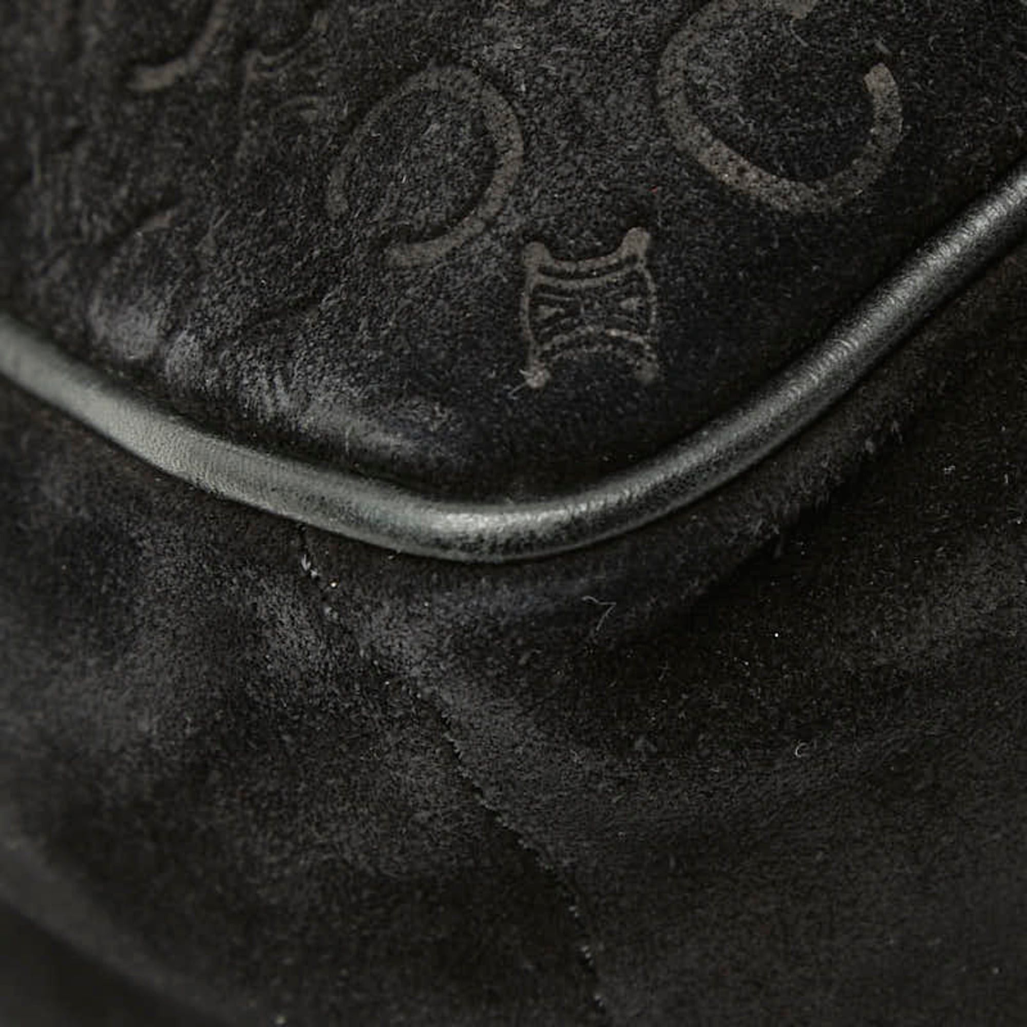 Celine Celine C Macadam Boogie Bag Handbag, Black Suede Leather, Women's CELINE Size ONE SIZE - 7 Thumbnail