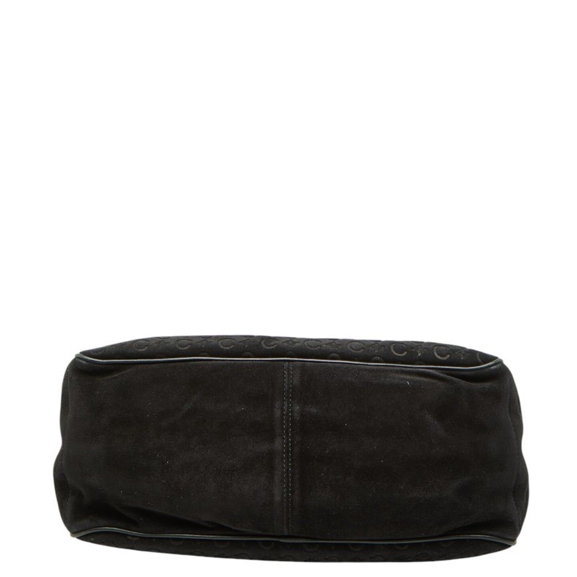 Celine Celine C Macadam Boogie Bag Handbag, Black Suede Leather, Women's CELINE Size ONE SIZE - 3 Thumbnail
