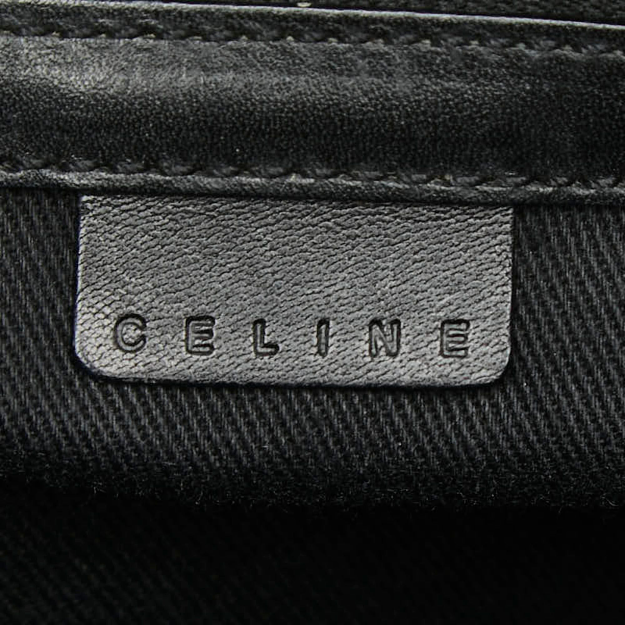 Celine Celine C Macadam Boogie Bag Handbag, Black Suede Leather, Women's CELINE Size ONE SIZE - 9 Thumbnail