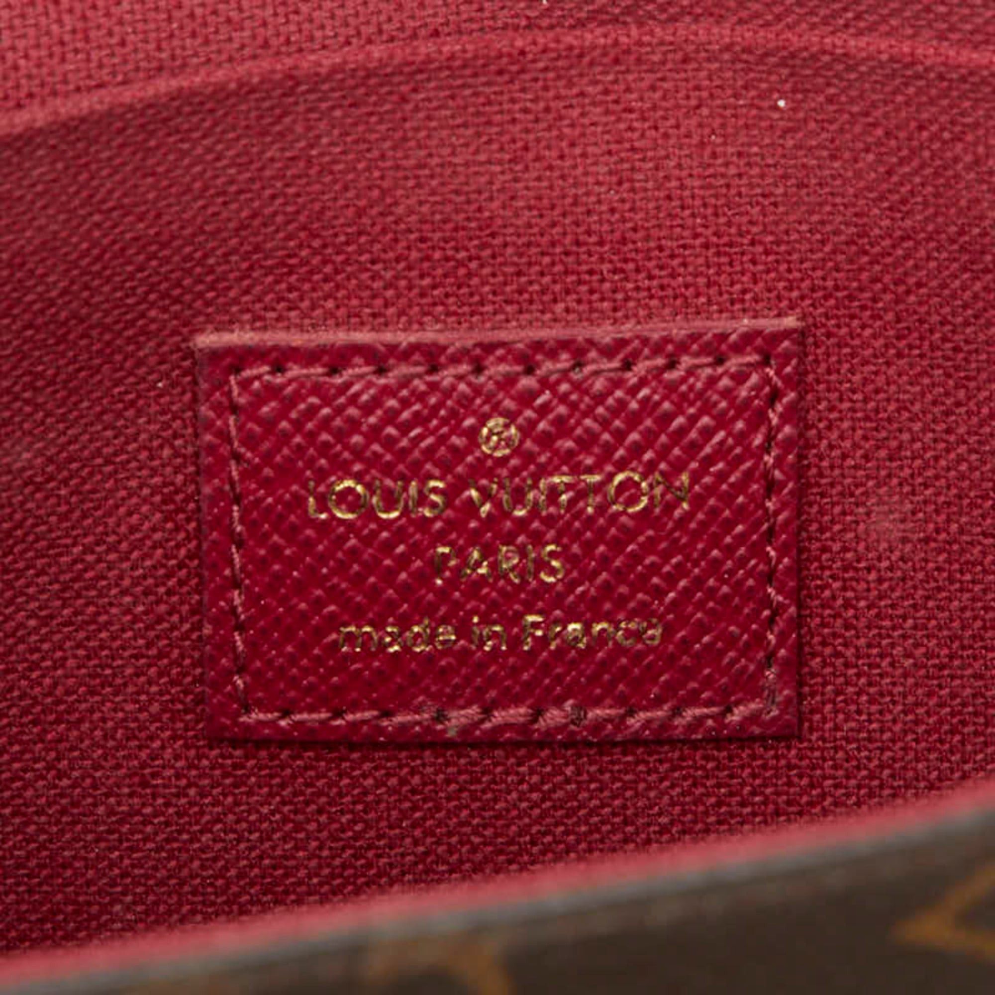 Louis Vuitton Louis Vuitton Monogram Pochette Felicie Chain Shoulder Bag Wallet M61276 Brown Fuchsia Leather Women's LOUIS VUITTON Size ONE SIZE - 10 Thumbnail