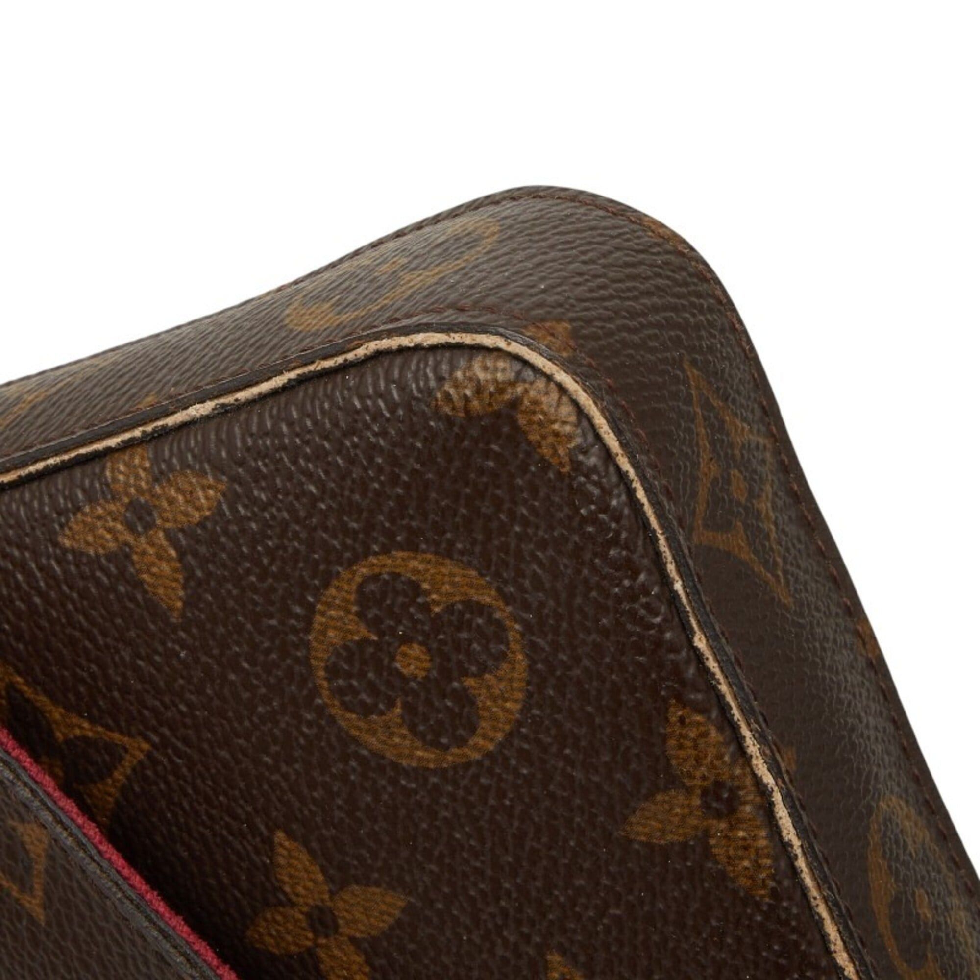 Louis Vuitton Louis Vuitton Monogram Pochette Felicie Chain Shoulder Bag Wallet M61276 Brown Fuchsia Leather Women's LOUIS VUITTON Size ONE SIZE - 7 Thumbnail
