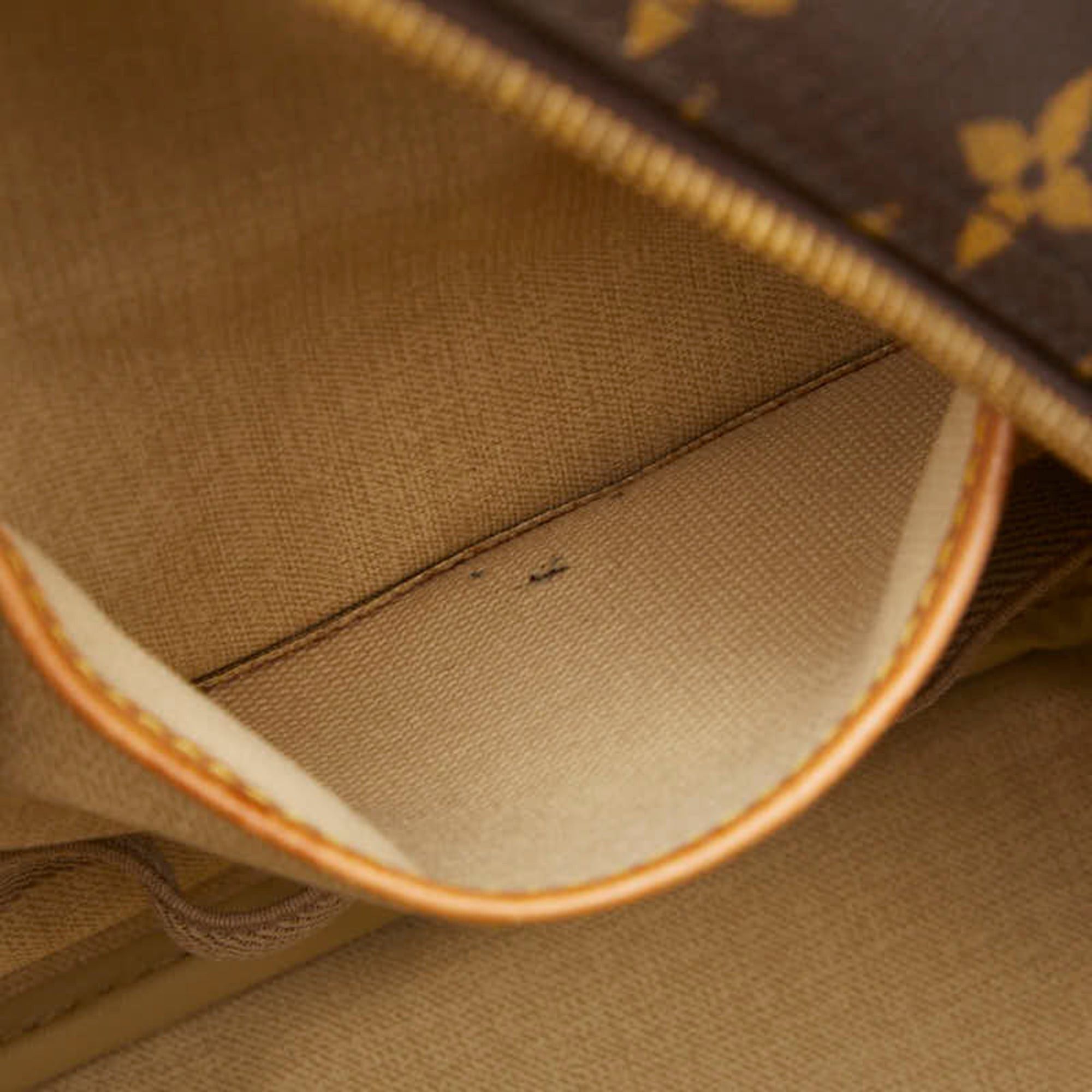 Louis Vuitton Louis Vuitton Monogram Deauville Handbag M47270 Brown Leather Women's LOUIS VUITTON Size ONE SIZE - 12 Thumbnail