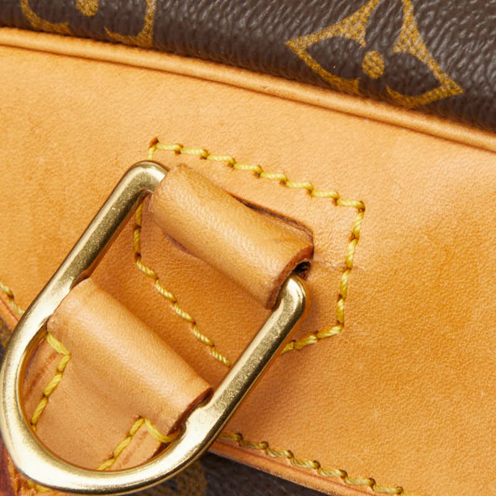 Louis Vuitton Louis Vuitton Monogram Deauville Handbag M47270 Brown Leather Women's LOUIS VUITTON Size ONE SIZE - 8 Thumbnail