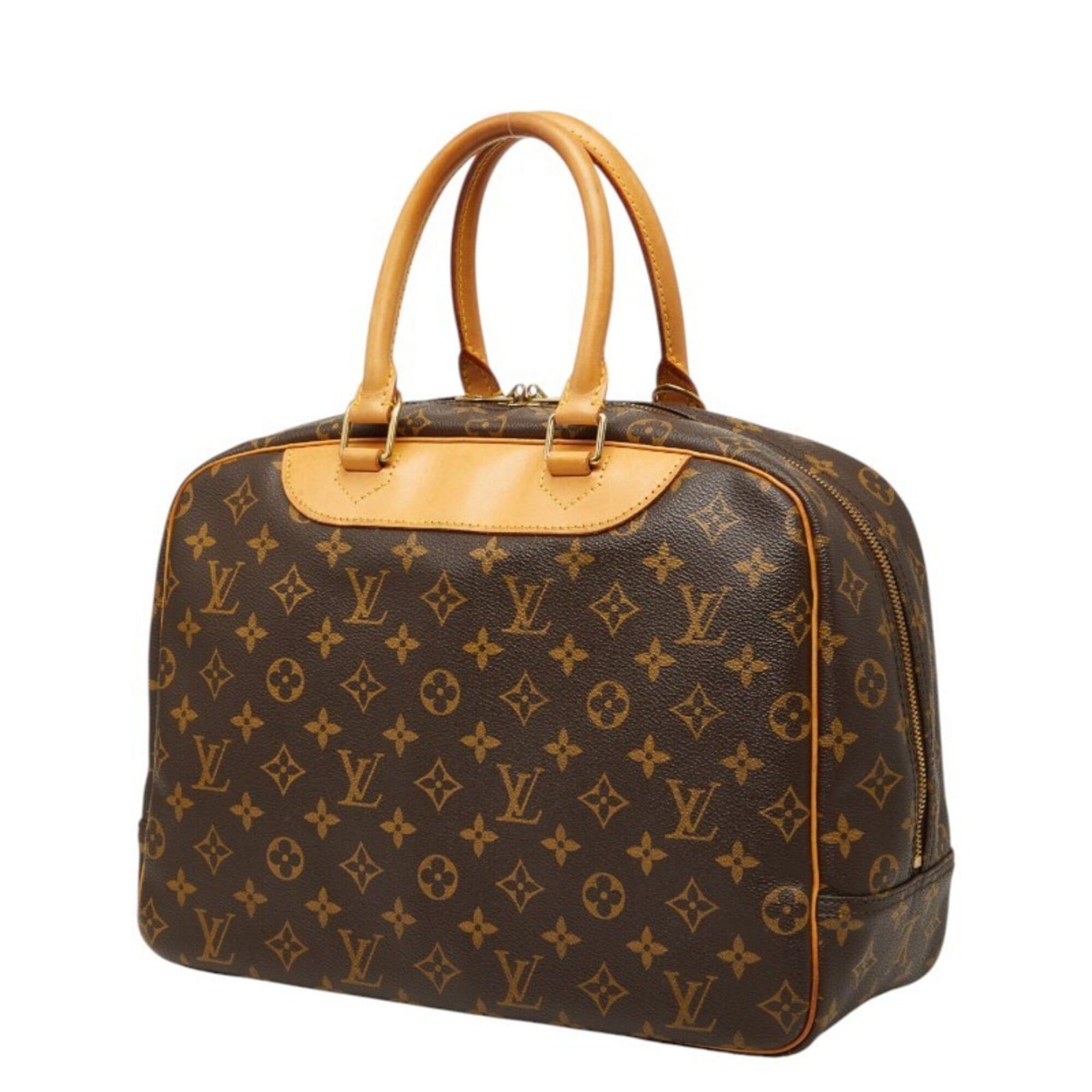 Louis Vuitton Louis Vuitton Monogram Deauville Handbag M47270 Brown Leather Women's LOUIS VUITTON Size ONE SIZE - 2 Thumbnail