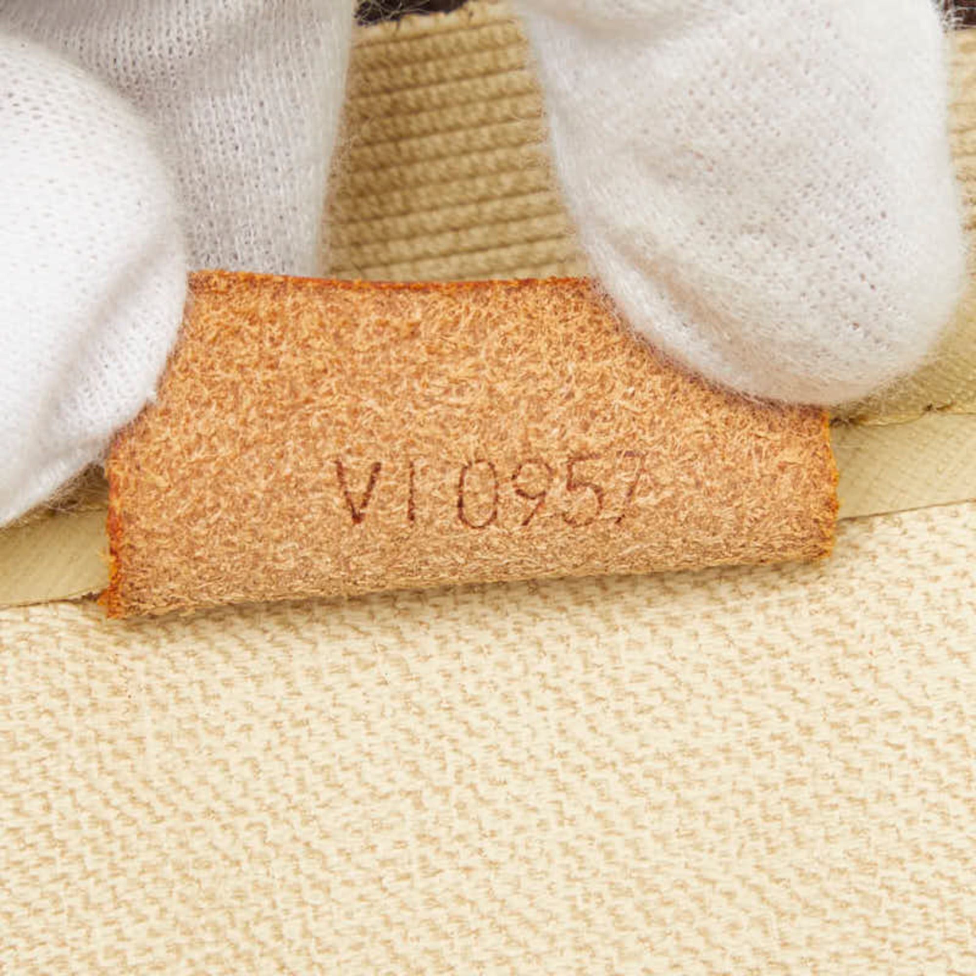 Louis Vuitton Louis Vuitton Monogram Deauville Handbag M47270 Brown Leather Women's LOUIS VUITTON Size ONE SIZE - 14 Thumbnail