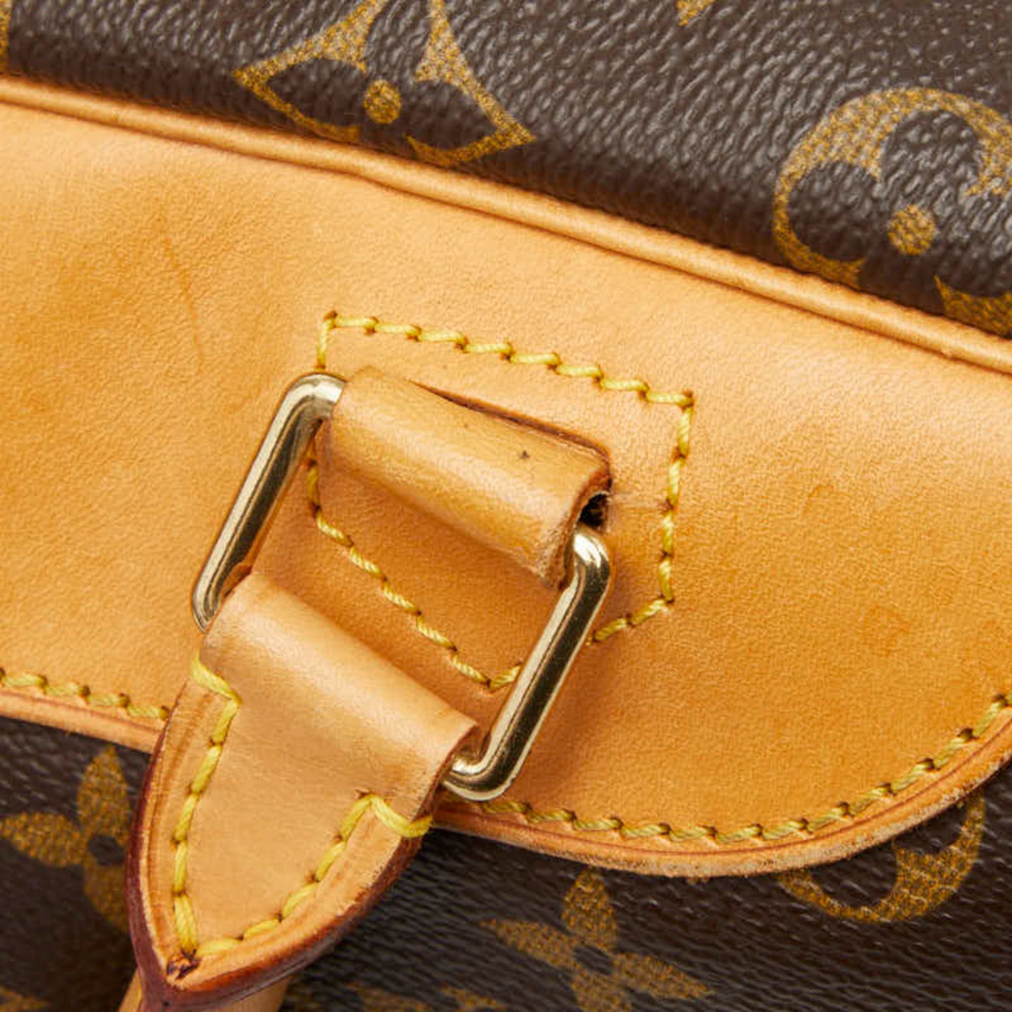 Louis Vuitton Louis Vuitton Monogram Deauville Handbag M47270 Brown Leather Women's LOUIS VUITTON Size ONE SIZE - 9 Thumbnail