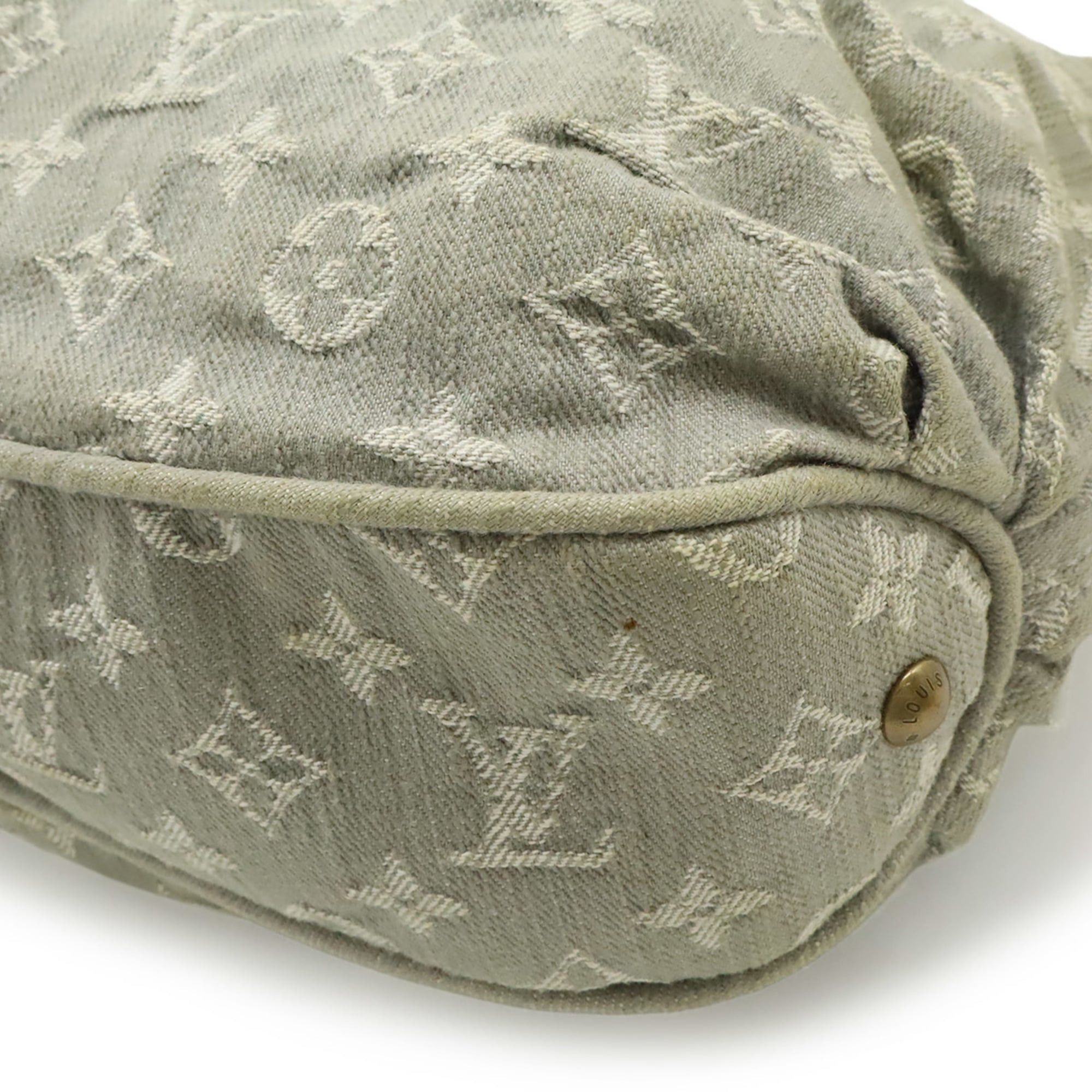 Louis Vuitton Louis Vuitton Monogram Denim Slightly Shoulder Bag, Grey M95834 Size ONE SIZE - 4 Thumbnail