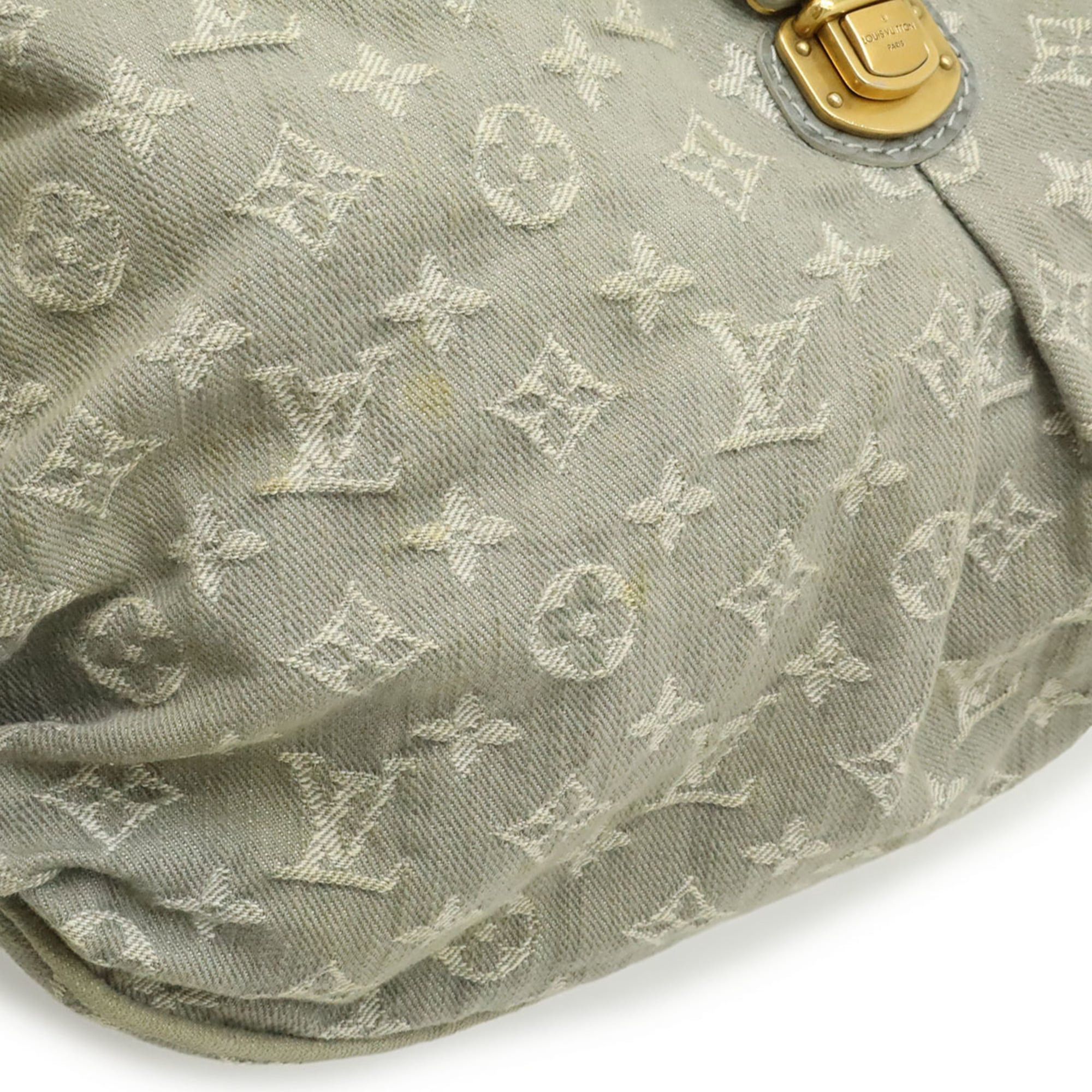 Louis Vuitton Louis Vuitton Monogram Denim Slightly Shoulder Bag, Grey M95834 Size ONE SIZE - 9 Thumbnail