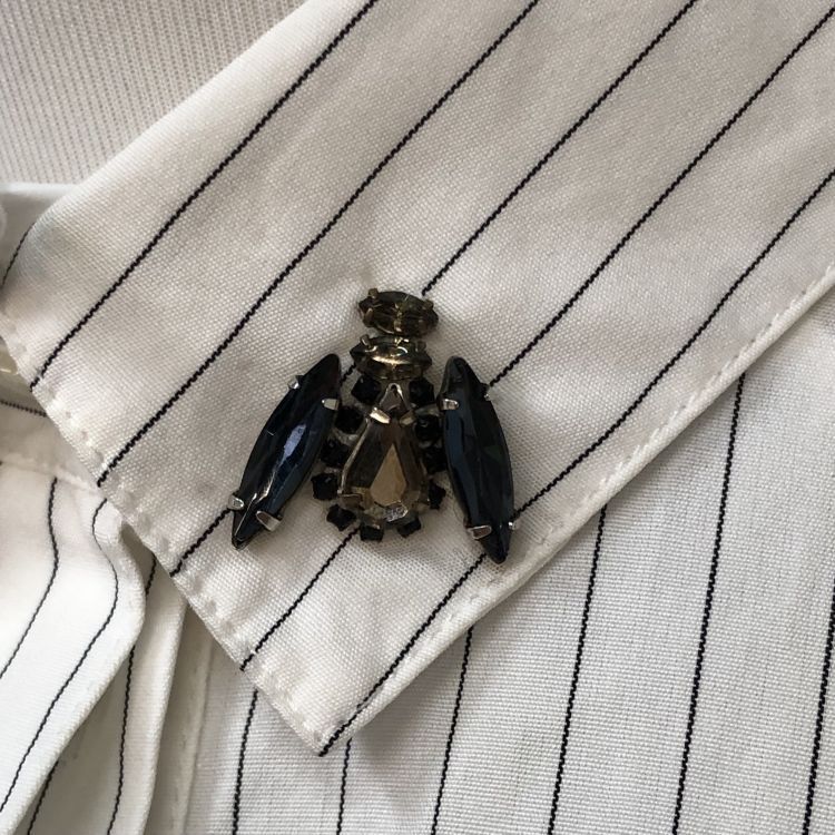 Christian Dior Monsieur Christian Dior Bee Pinstripe Button Up Shirt Size 36 Size XS / US 0-2 / IT 36-38 - 7 Thumbnail