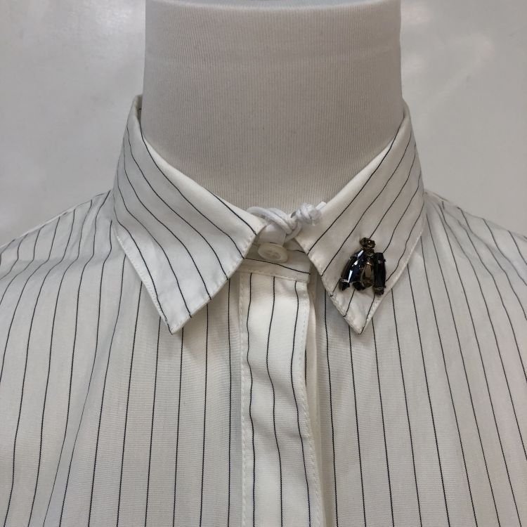 Christian Dior Monsieur Christian Dior Bee Pinstripe Button Up Shirt Size 36 Size XS / US 0-2 / IT 36-38 - 5 Thumbnail