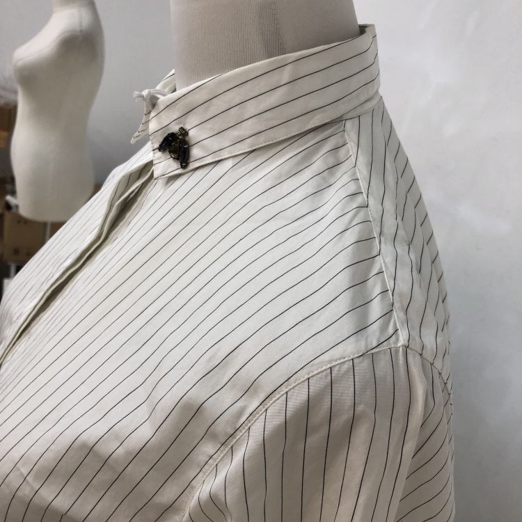 Christian Dior Monsieur Christian Dior Bee Pinstripe Button Up Shirt Size 36 Size XS / US 0-2 / IT 36-38 - 6 Thumbnail