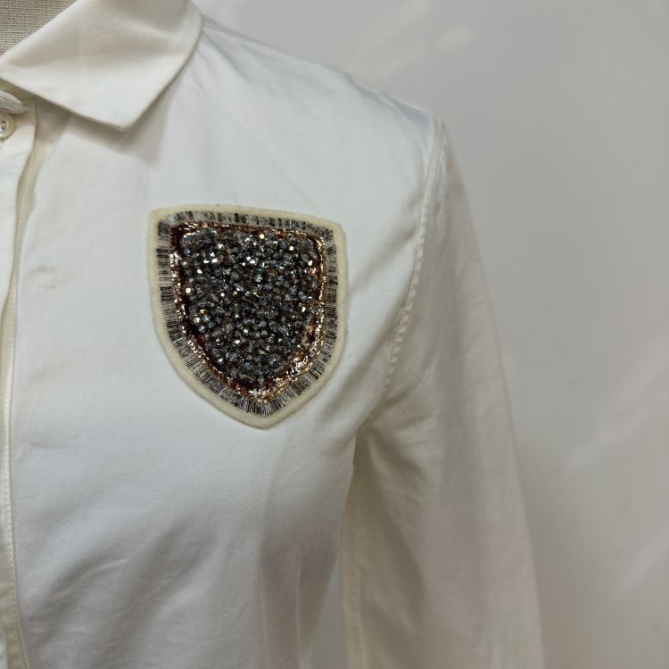 Dior Christian Dior Beaded Shield Shirt Dress Size 36 Size XS / US 0-2 / IT 36-38 - 6 Thumbnail