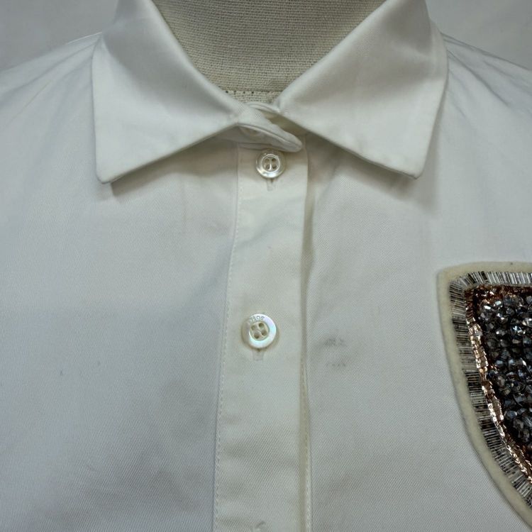 Dior Christian Dior Beaded Shield Shirt Dress Size 36 Size XS / US 0-2 / IT 36-38 - 5 Thumbnail