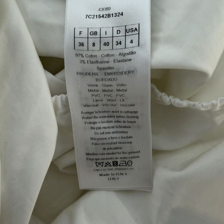 Dior Christian Dior Beaded Shield Shirt Dress Size 36 Size XS / US 0-2 / IT 36-38 - 4 Thumbnail