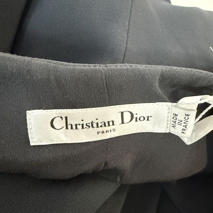 Dior Christian Dior Wool Silk V-Neck Dress Size 38 Size S / US 4 / IT 40 - 3 Thumbnail