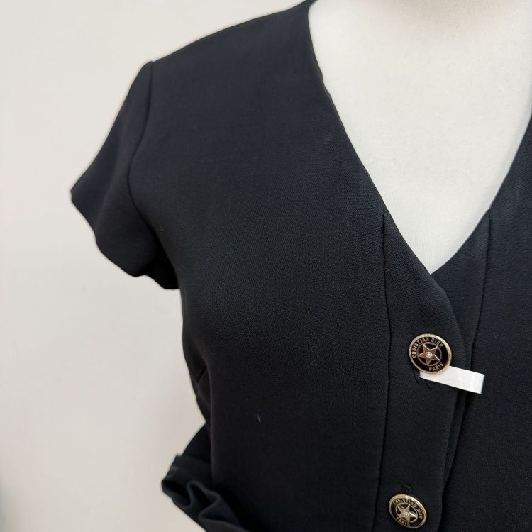 Dior Christian Dior Wool Silk V-Neck Dress Size 38 Size S / US 4 / IT 40 - 6 Thumbnail