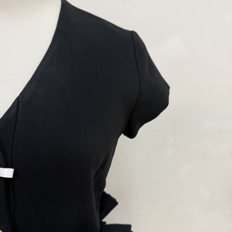 Dior Christian Dior Wool Silk V-Neck Dress Size 38 Size S / US 4 / IT 40 - 7 Thumbnail