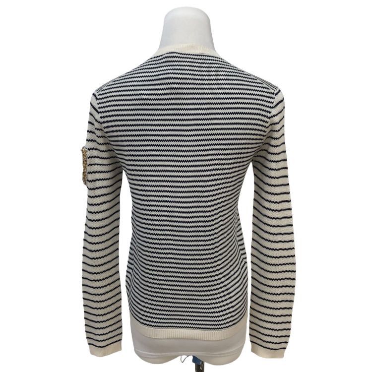 Dior Christian Dior Striped Cardigan Size 36 Size XS / US 0-2 / IT 36-38 - 2 Thumbnail