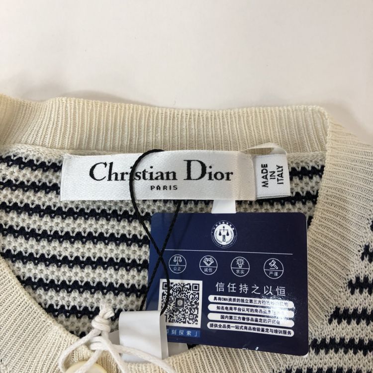 Dior Christian Dior Striped Cardigan Size 36 Size XS / US 0-2 / IT 36-38 - 3 Thumbnail