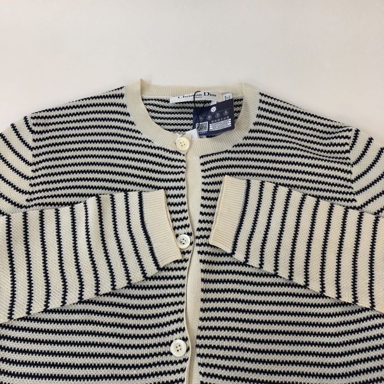 Dior Christian Dior Striped Cardigan Size 36 Size XS / US 0-2 / IT 36-38 - 9 Thumbnail
