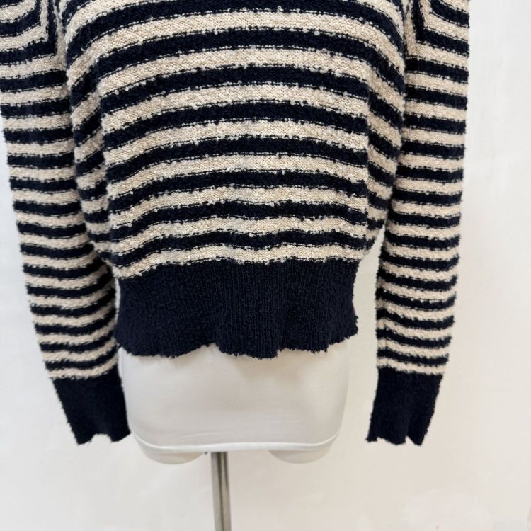 Dior Christian Dior Sailor Collar Striped Sweater Size 36 Size XS / US 0-2 / IT 36-38 - 3 Thumbnail