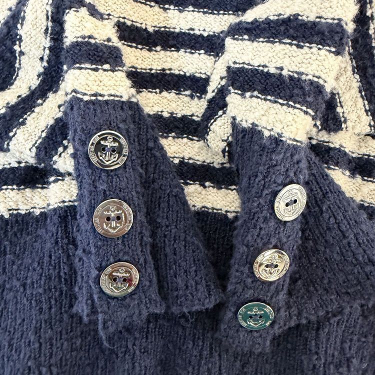 Dior Christian Dior Sailor Collar Striped Sweater Size 36 Size XS / US 0-2 / IT 36-38 - 5 Thumbnail