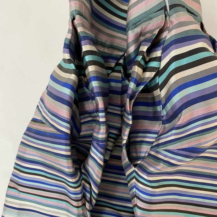 Dior Christian Dior Striped Silk Skirt Size 38 Size 27" / US 4 / IT 40 - 4 Thumbnail
