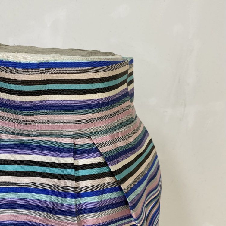 Dior Christian Dior Striped Silk Skirt Size 38 Size 27" / US 4 / IT 40 - 2 Thumbnail