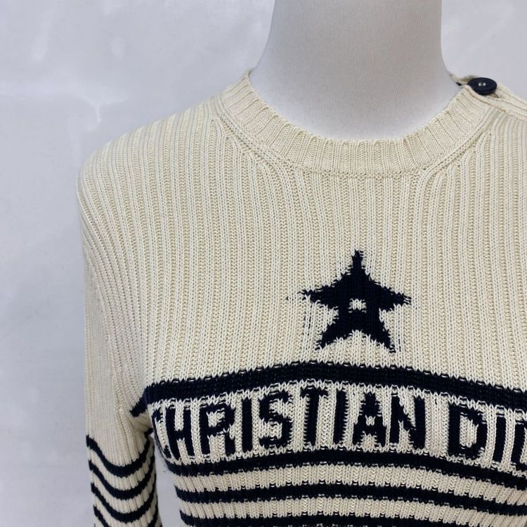 Dior Christian Dior Star Stripe Sweater Size 40 Size M / US 6-8 / IT 42-44 - 5 Thumbnail