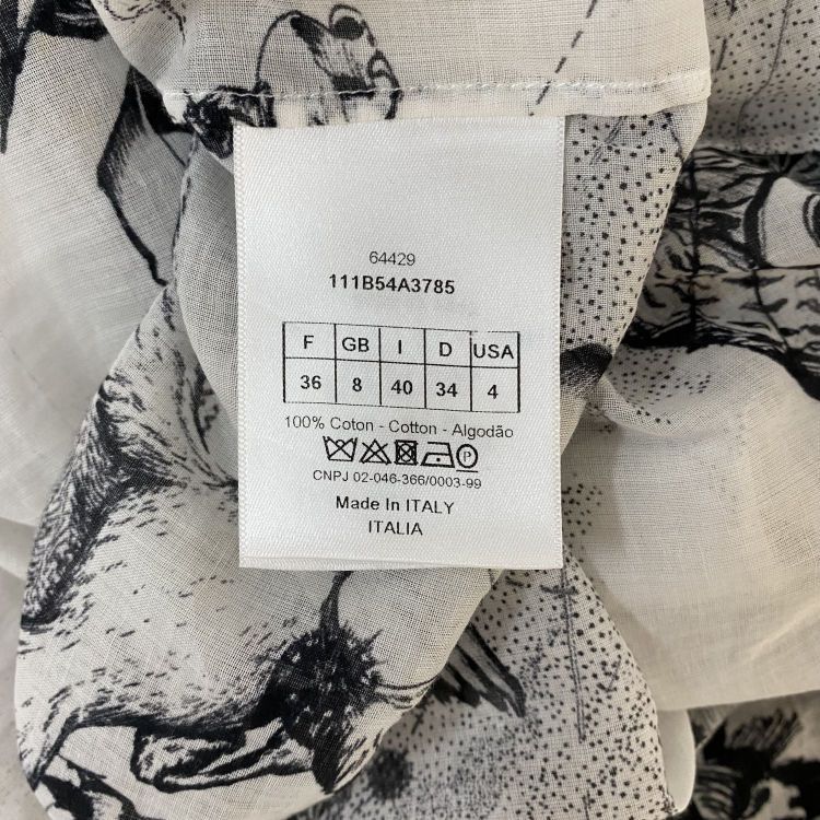 Dior Christian Dior Zodiac Print Button Up Size 36 Size XS / US 0-2 / IT 36-38 - 4 Thumbnail