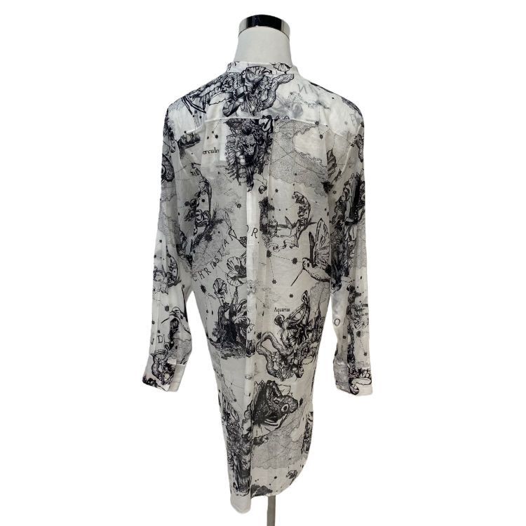 Dior Christian Dior Zodiac Print Button Up Size 36 Size XS / US 0-2 / IT 36-38 - 2 Thumbnail
