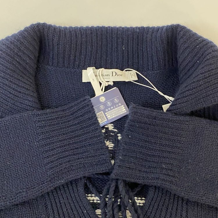 Dior Christian Dior Star Navy Cashmere Sweater IT 42 Size M / US 6-8 / IT 42-44 - 8 Thumbnail