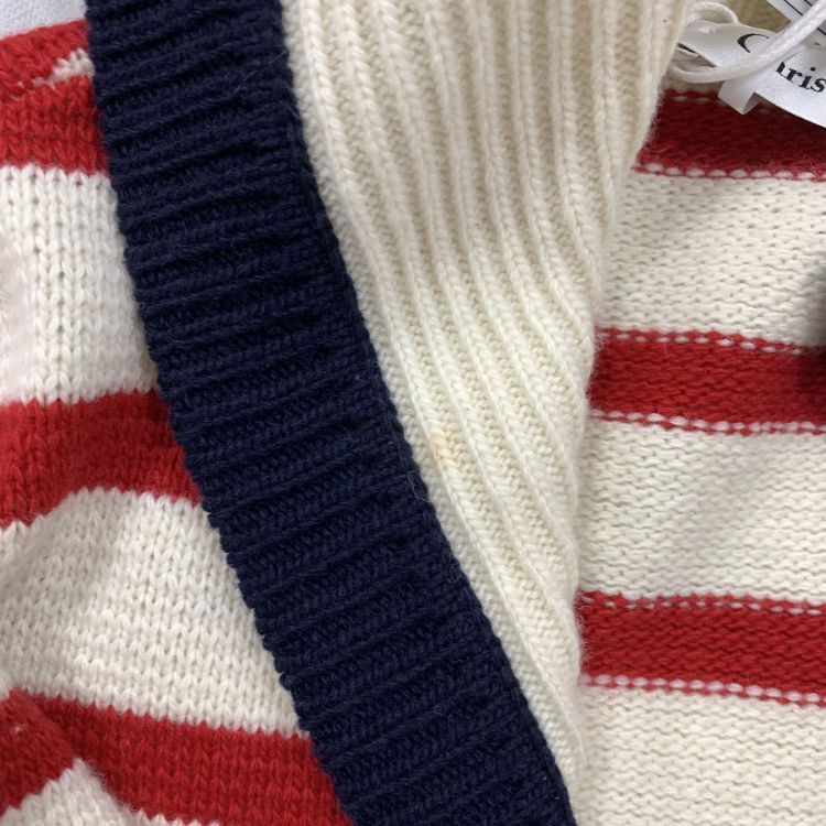 Dior Christian Dior Striped Cardigan Size 34 Size XS / US 0-2 / IT 36-38 - 8 Thumbnail