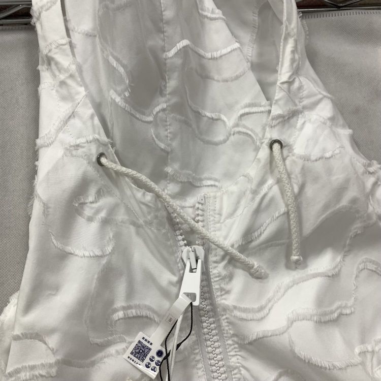 Dior Dior White Frayed Hooded Jacket XS Size XS / US 0-2 / IT 36-38 - 4 Thumbnail