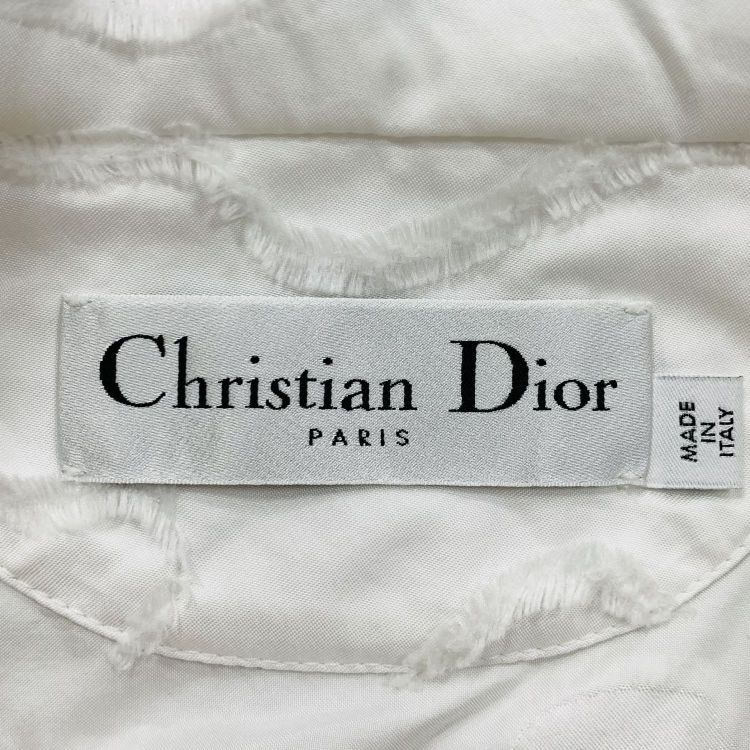 Dior Dior White Frayed Hooded Jacket XS Size XS / US 0-2 / IT 36-38 - 2 Thumbnail