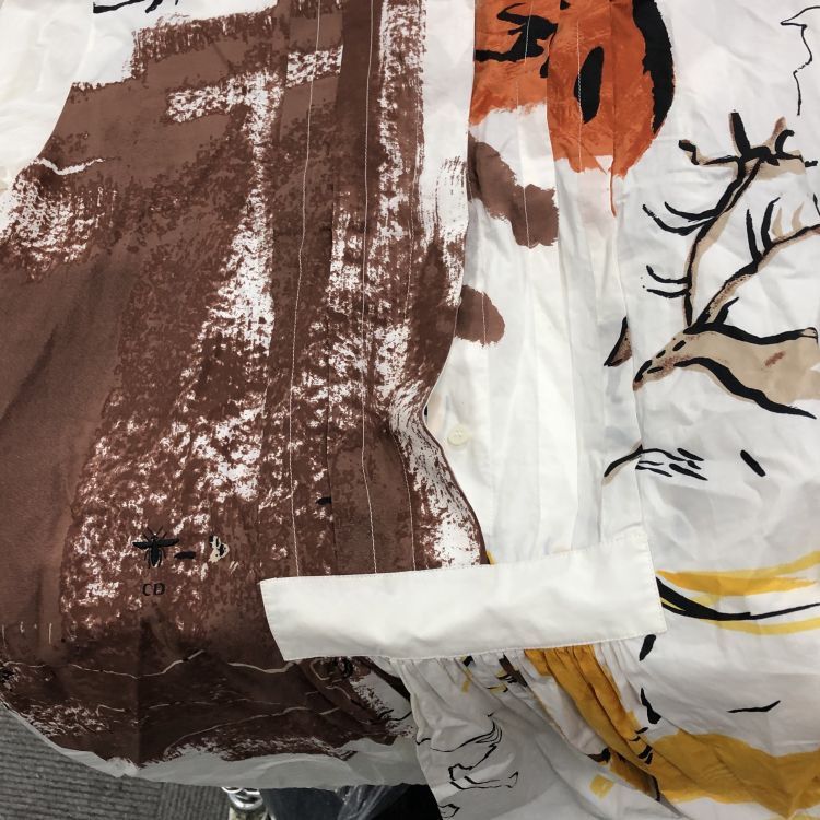 Dior Christian Dior Graphic Print Button Up Shirt Size 40 Size M / US 6-8 / IT 42-44 - 5 Thumbnail